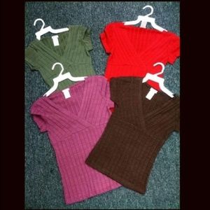 Short Sleeve V-Neck top